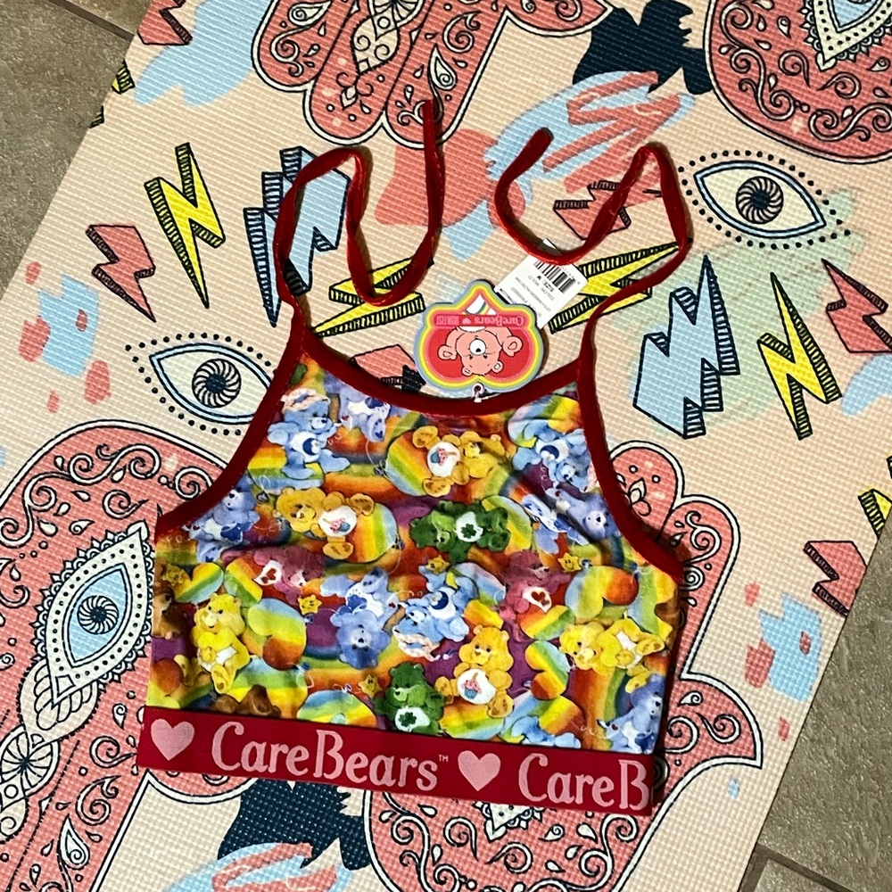 CareBears iron fist velvet crop halter top limited edition Dollskill